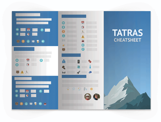 Cheatsheet Tatra Poland hiking small