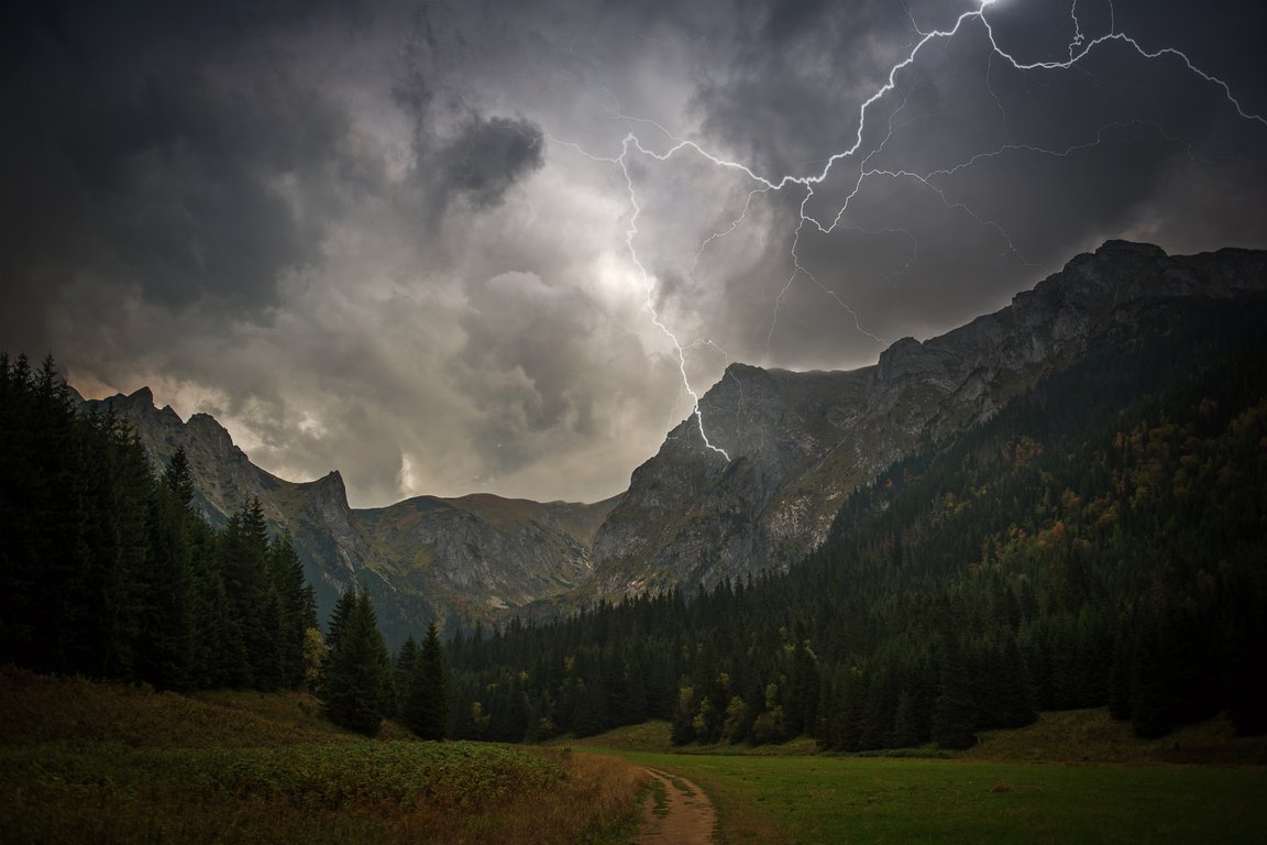 Thunderstorm in Tatra mountains