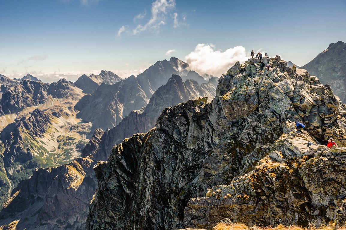 Peak of the Rysy mountain