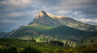View onto Krivan mountain in High Tatras