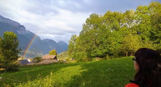 Hiking in French Alps near Annecy