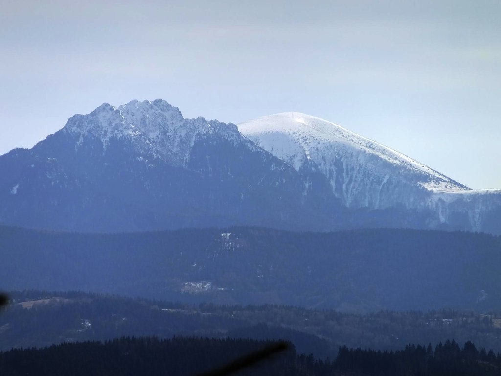 hiking in Zywiec Beskid mountain range, southern Poland
