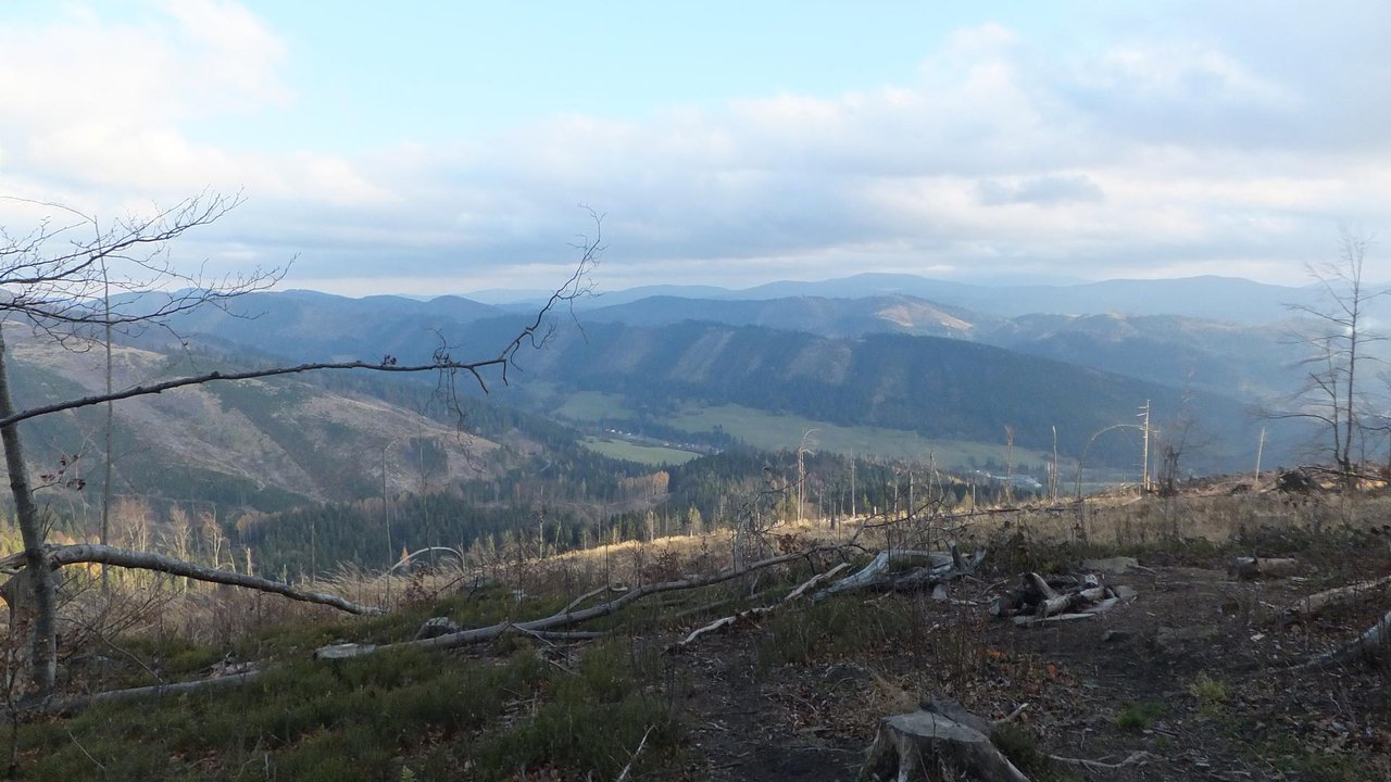 Family-friendly hiking trails in Zywiec Beskid mountain range, southern Poland