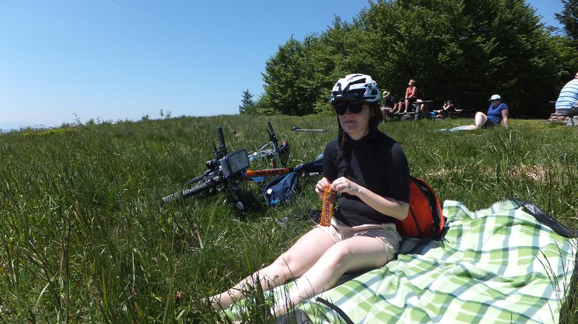 Biking in Island Beskid mountains, Poland
