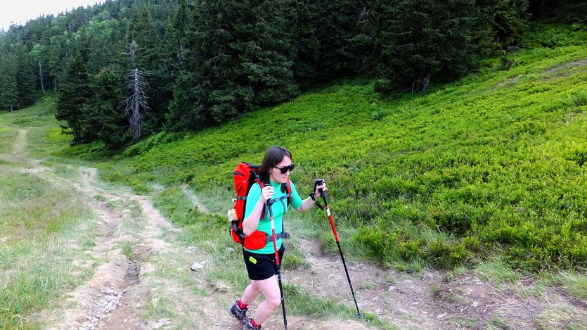 Hiking in Zywiec Beskid mountains, Poland