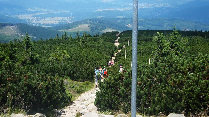 Hiking in Zywiec Beskid mountains, Poland