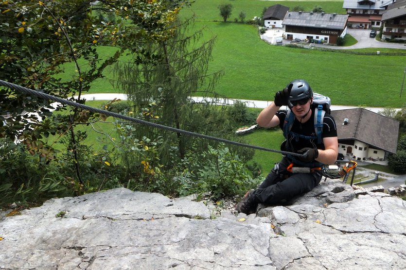 Via Ferrata in Weisbach, Saalfelden, Austrian Alps