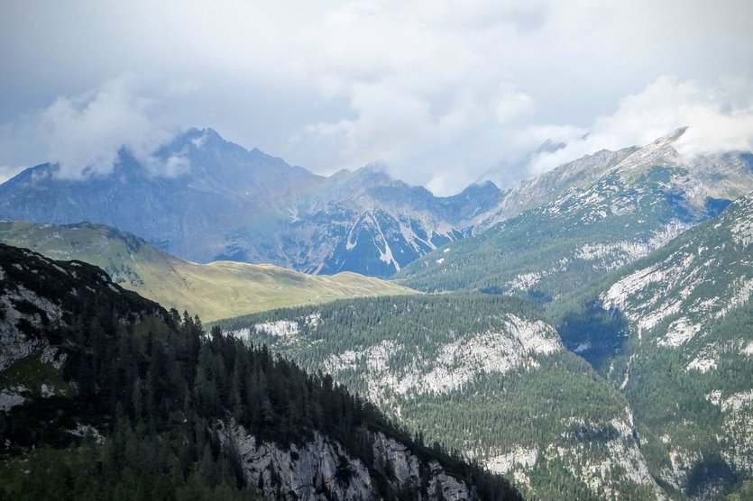 Hiking in Leogang range, Austrian Alps