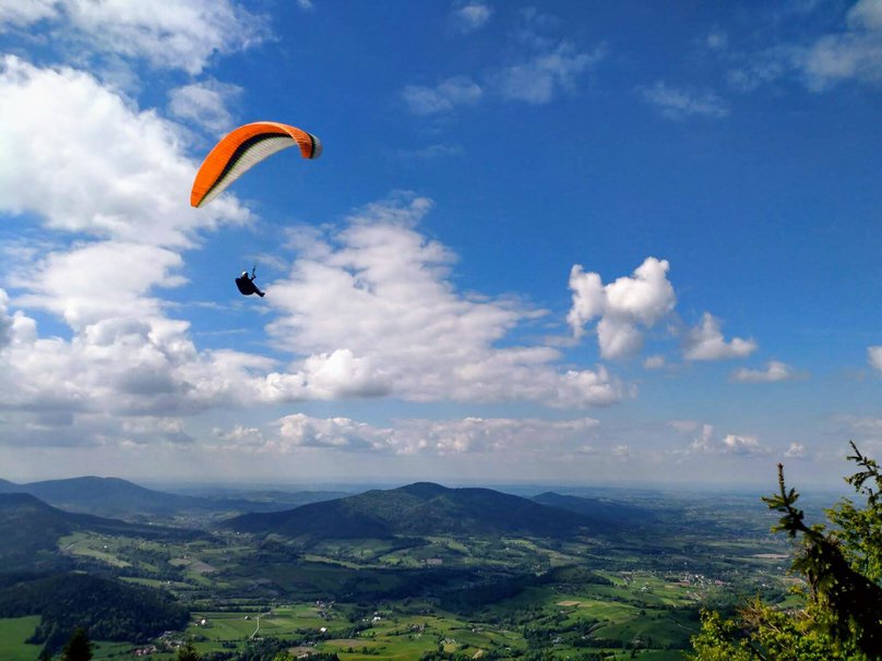 Paragliding in Poland - Beskid Wyspowy