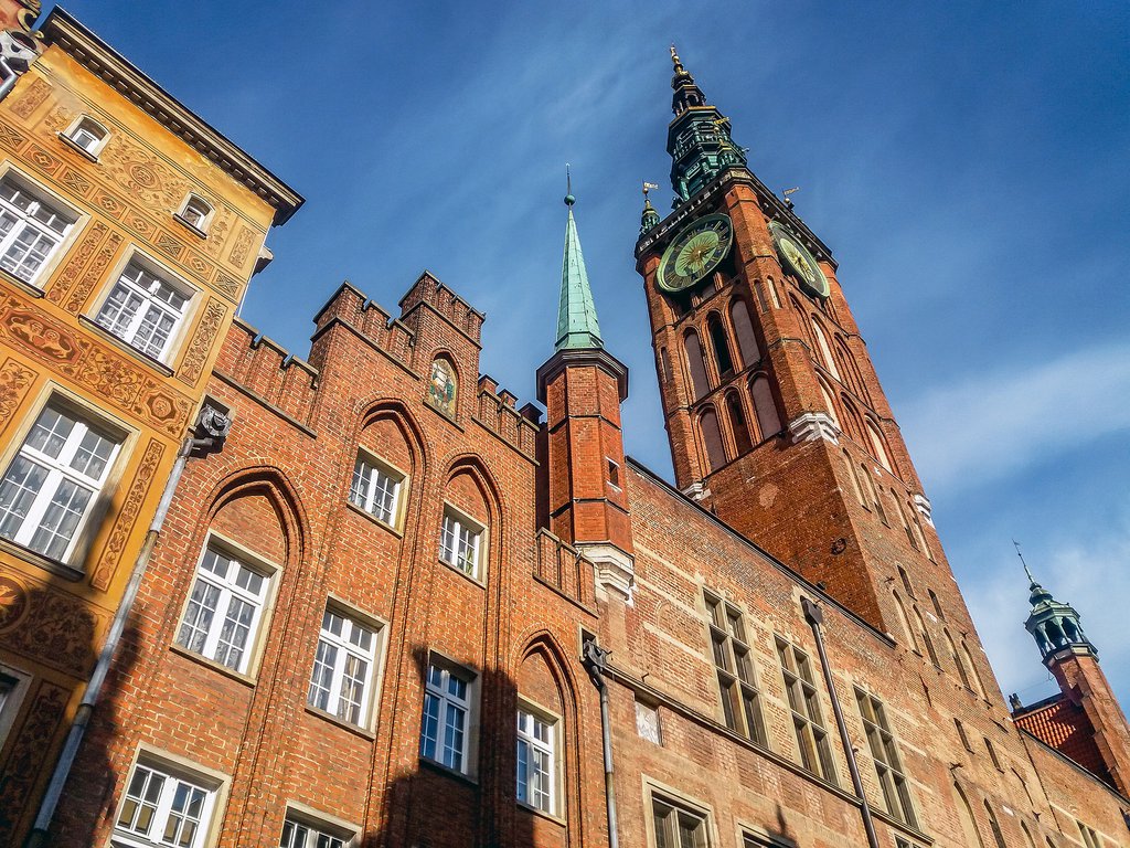 Gdansk places to visit. Gdansk city hall