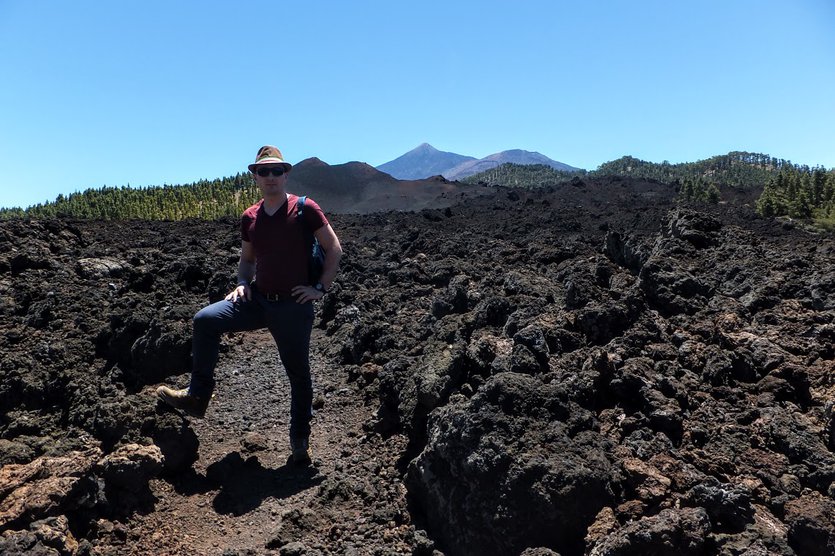 Hiking Chinyero Volcano trail - Teide National Park in Tenerife