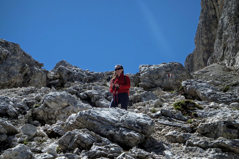 Hiking in Dolomites near Misurina