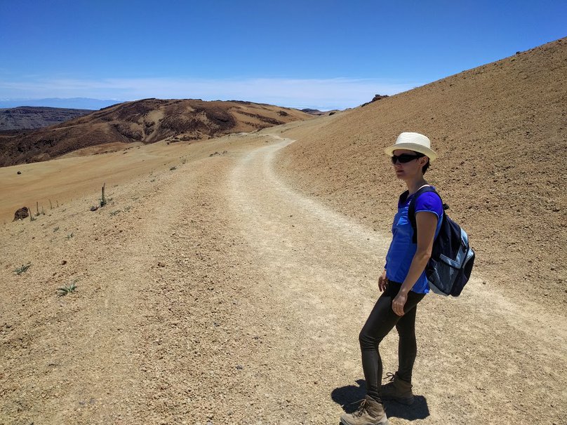 Hiking in Montana Blanca - Teide National Park, Tenerife