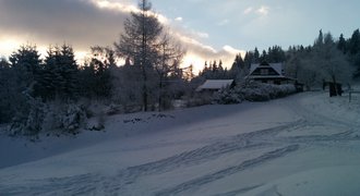 skiing in Wisla, Beskid mountains in southern Poland