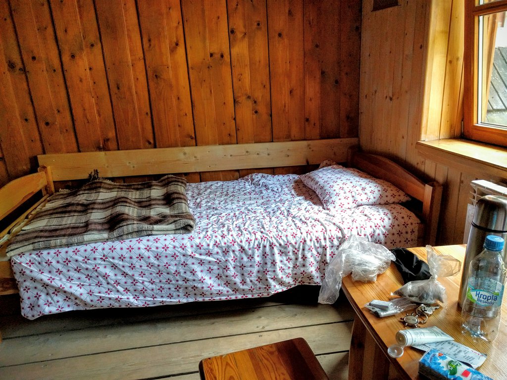 Mountain hut on Hala Ornak, Tatra National Park in Poland