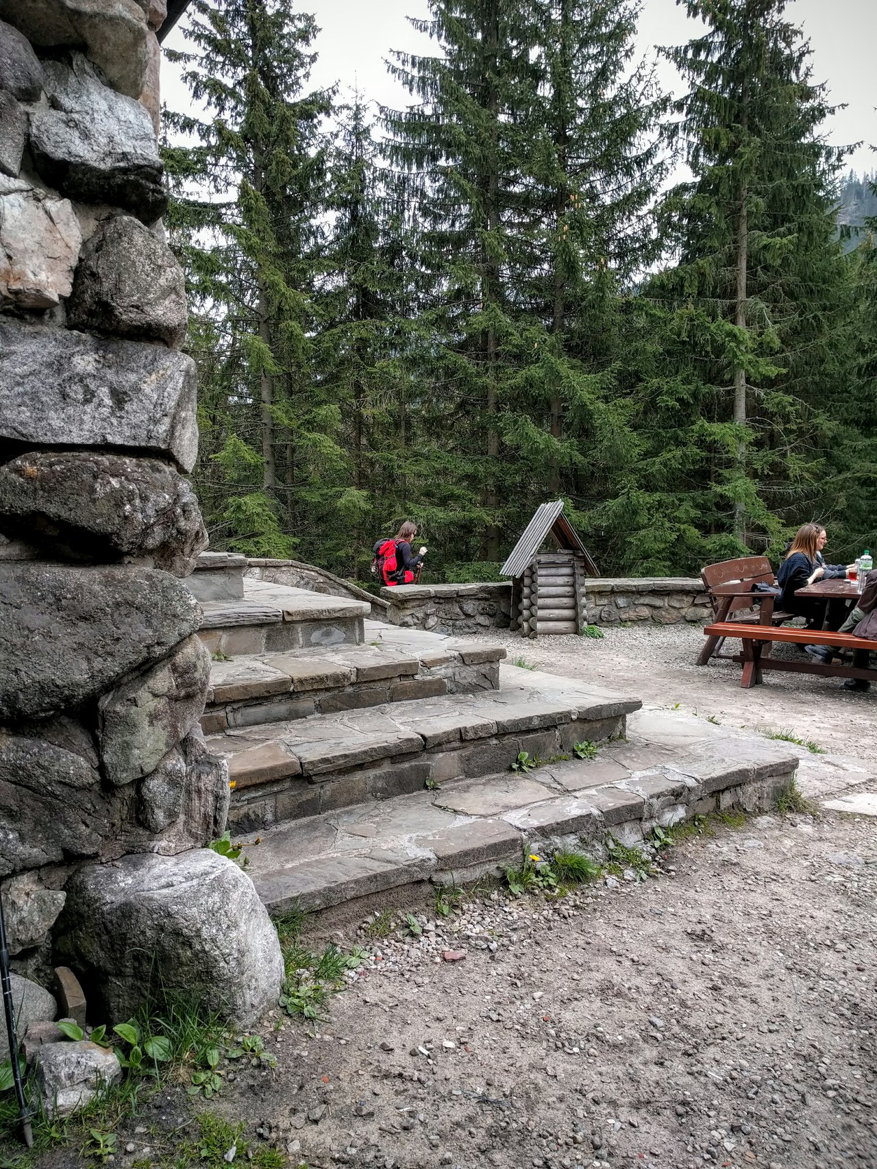 Mountain hut on Polana Chochołowska, Tatra National Park in Poland
