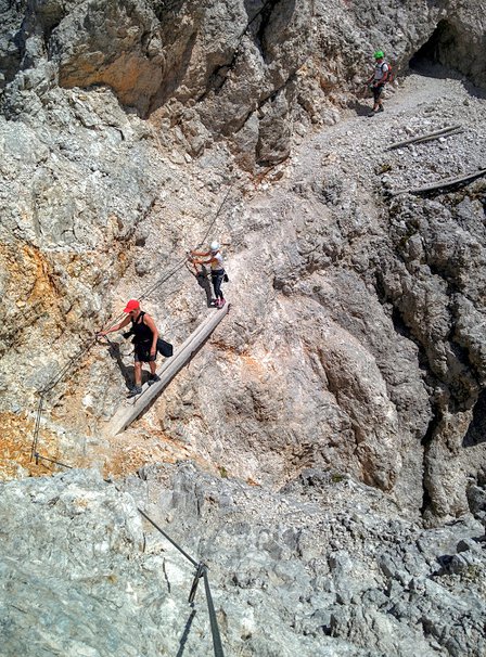 Via ferrata Ivano Dibona in Dolomites