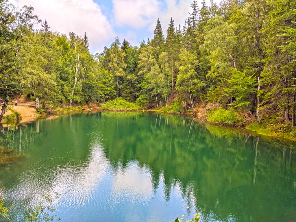Blue lake in Rudawy