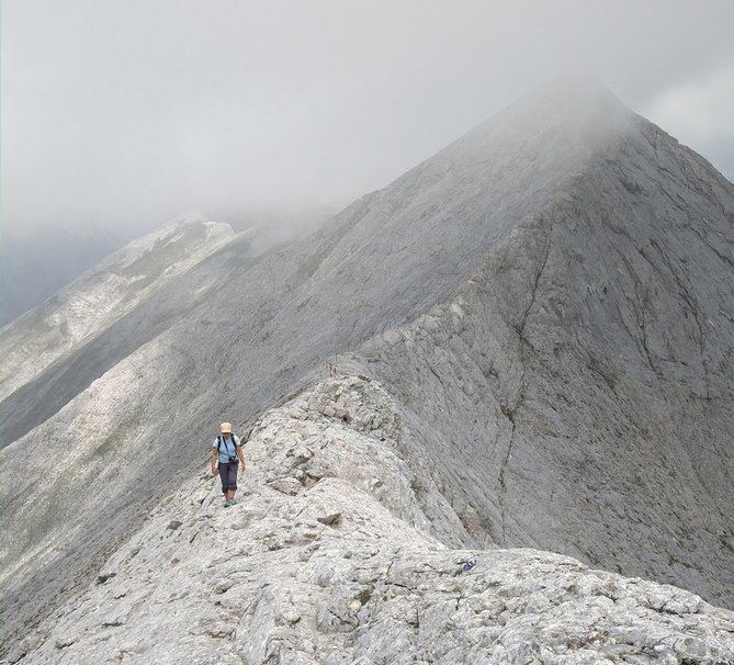 Koncheto Ridge trail, Pirin National Park in Bulgaria