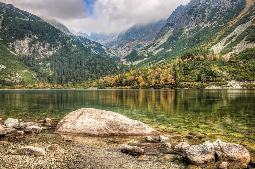 Morskie Oko lake in Tatra National Park, Poland