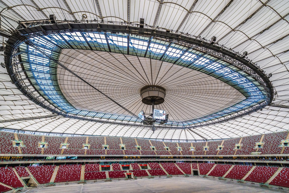 National Stadium in Warsaw city