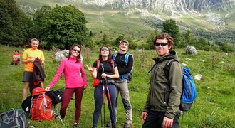 Hiking in Julian Alps near Tolmin, Slovenia