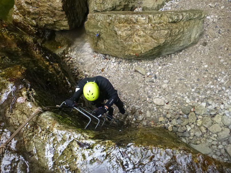 canyoning in Austrian Alps, Salzburg region