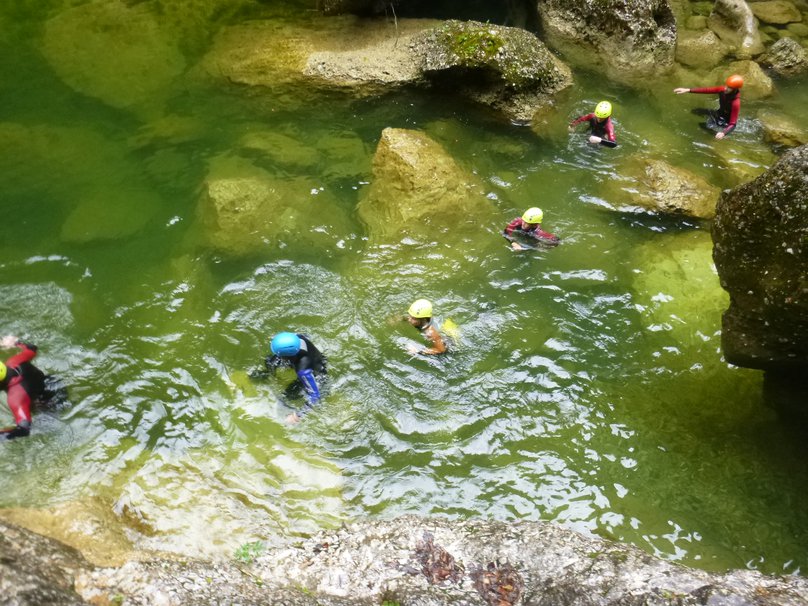 canyoning in Austrian Alps, Salzburg region