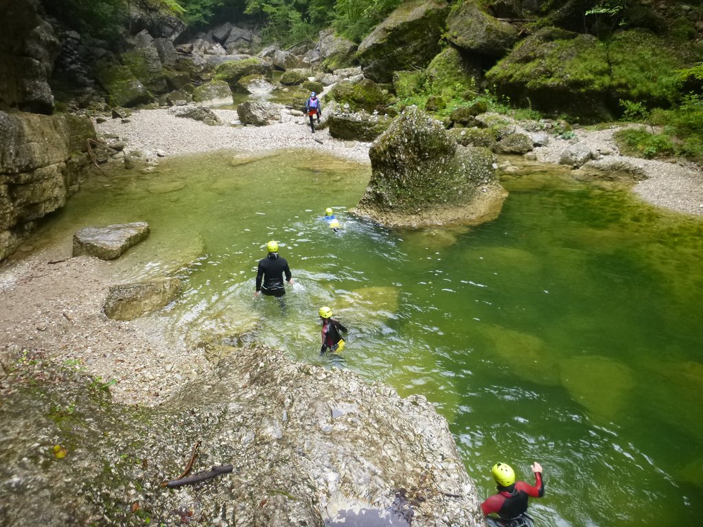 canyoning in Austrian Alps, Salzburg region