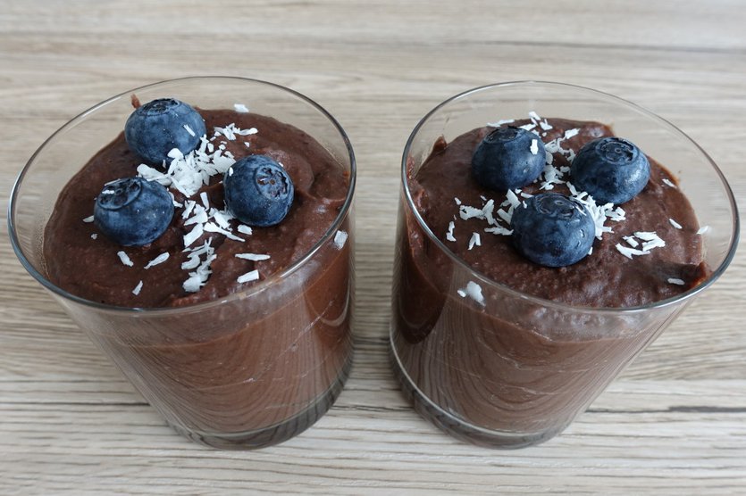 Red kidney vegan pudding