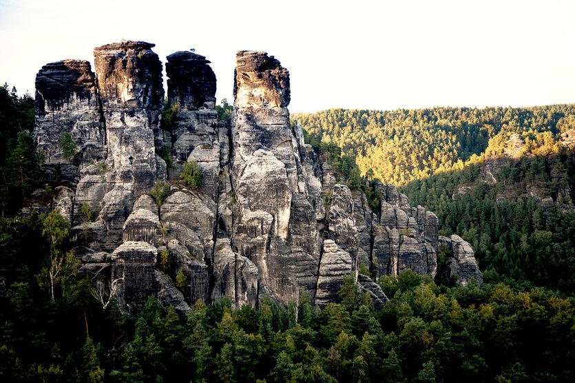 Hiking in Europe. Saxon Switzerland Germany