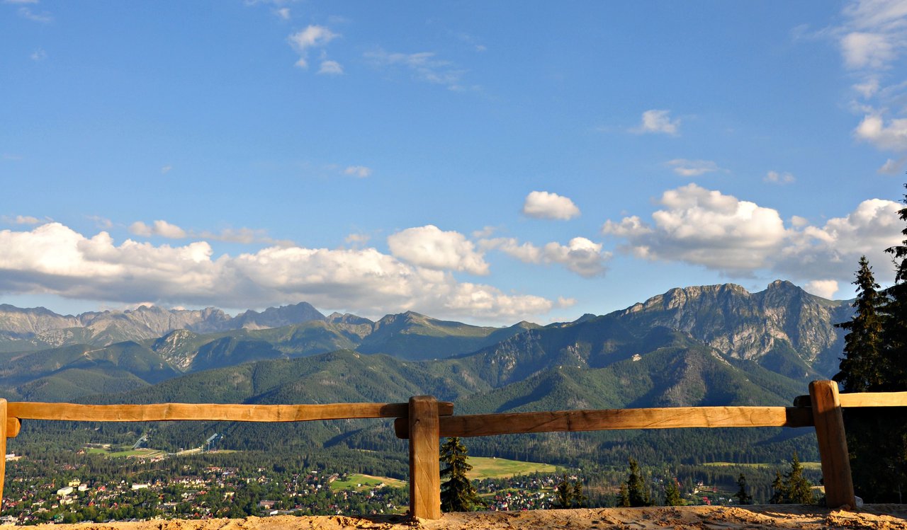 View from Gubalowka mountain zakopane
