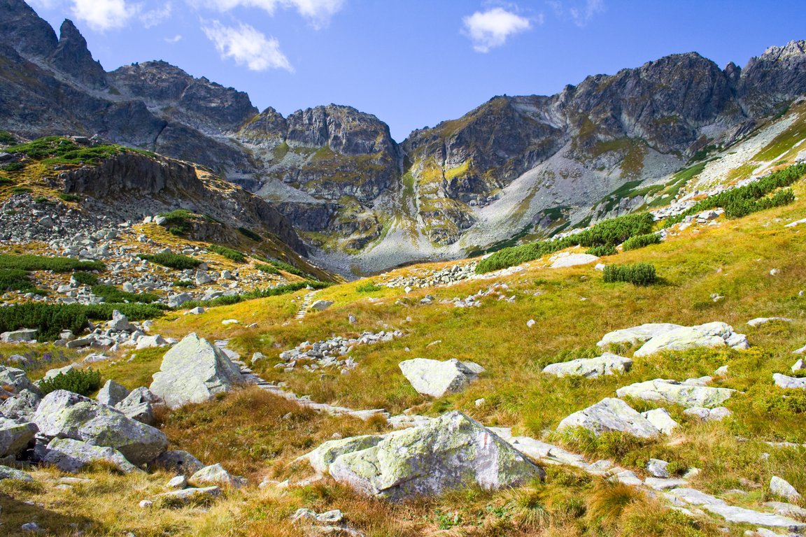 View on Szpiglasowa Pass and Szpiglaowy Wierch High Tatras Poland Best day hikes in Europe