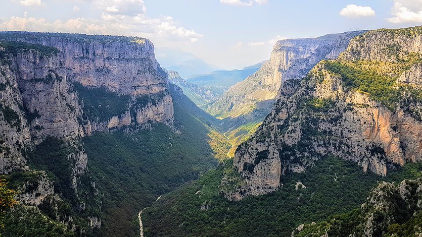Vikos gorge, Pindos National Park, Greece. Best hikes in Europe