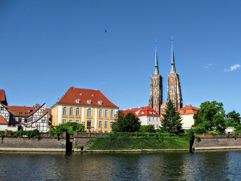 Wroclaw Ostrow Tumski. Best places to visit in Wroclaw