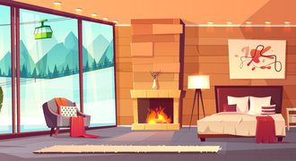 online booking hotel room in mountains