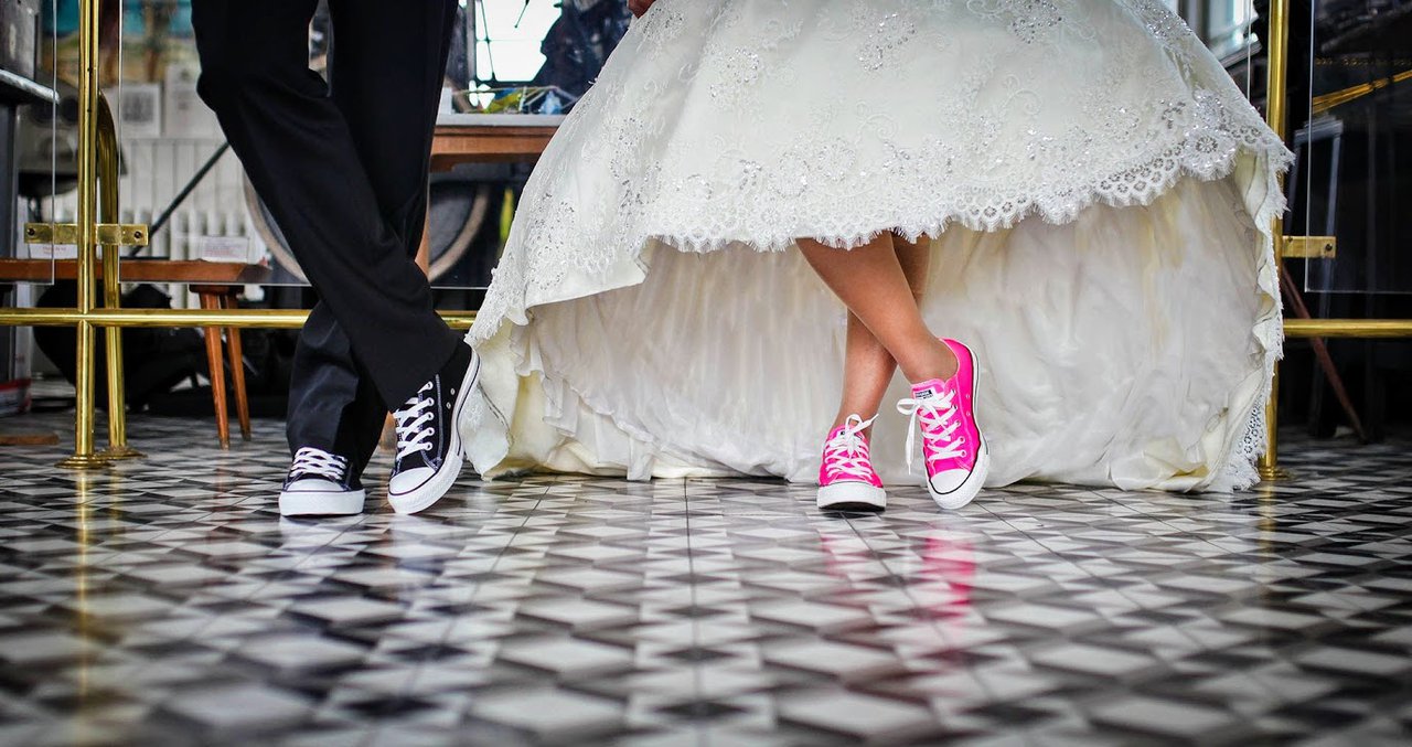 wedding pink trainers