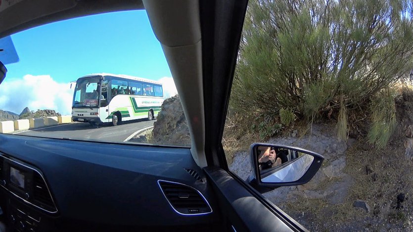 Scary road TF436 leading to Masca village in Tenerife