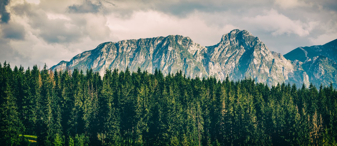 giewont mountain in poland near zakopane
