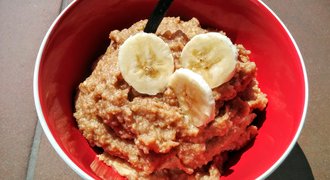Super healthy breakfast - millet and banana