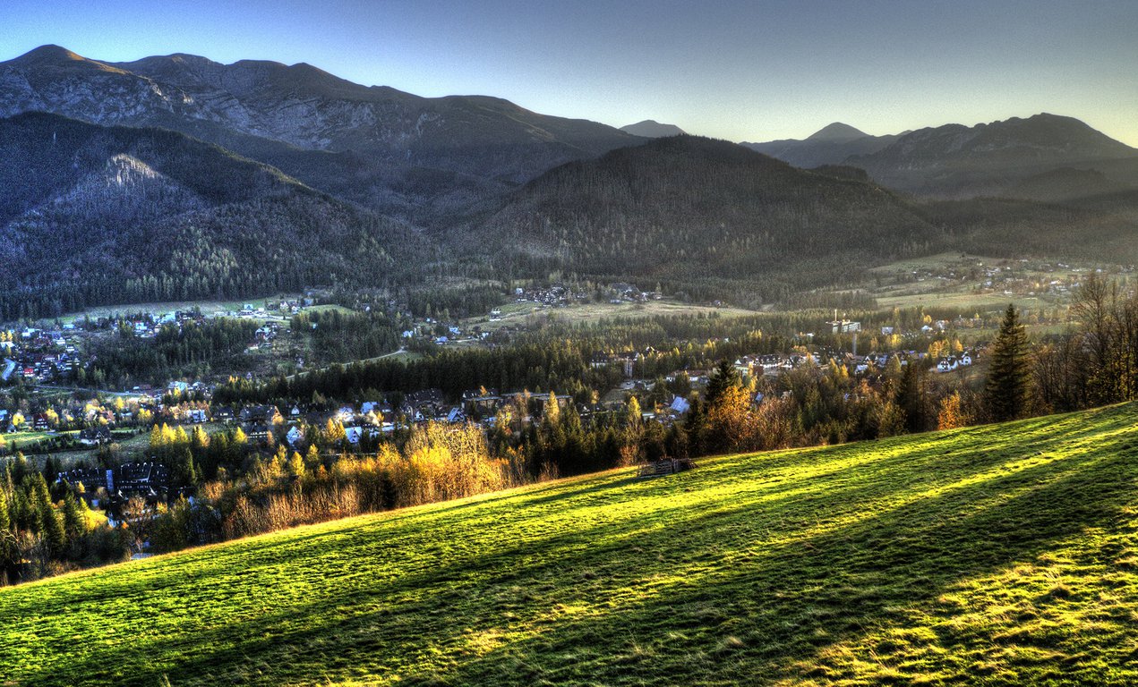 Landscape of Kościelisko settlement