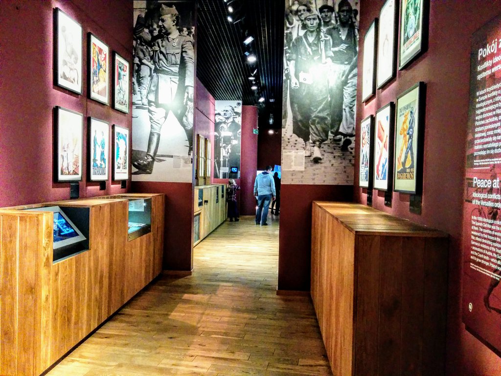Exhibition showing second world war propaganda posters