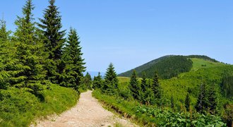 hiking in Beskidy mountains