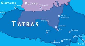 map of poland vs slovakia tatra mountains