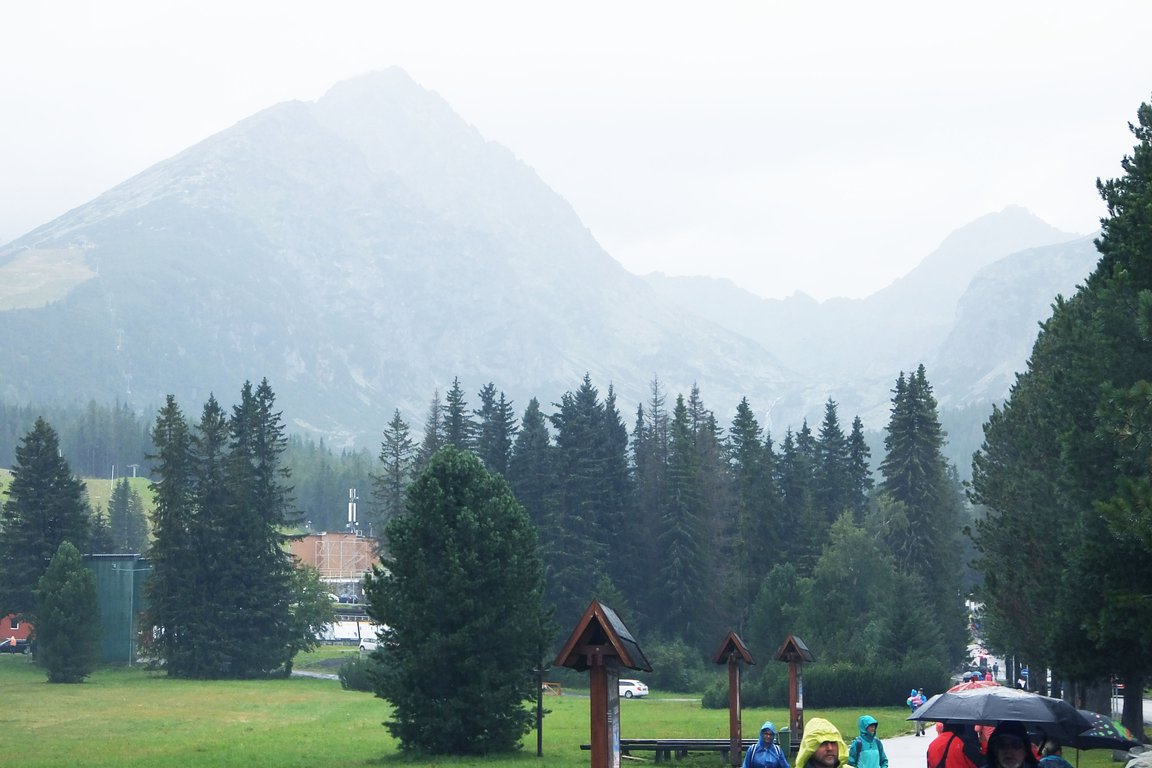 Rain in Strbskie Pleso