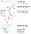 The map of hike to the Rysy from Slovakia