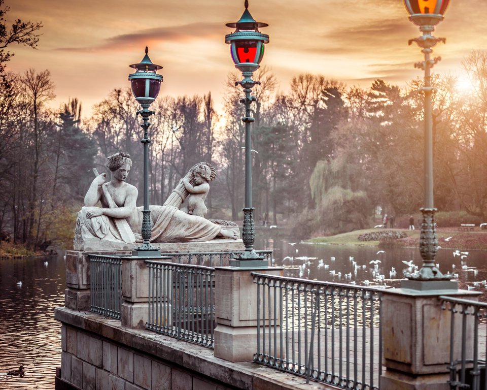 Statue in Lazienki Park Warsaw
