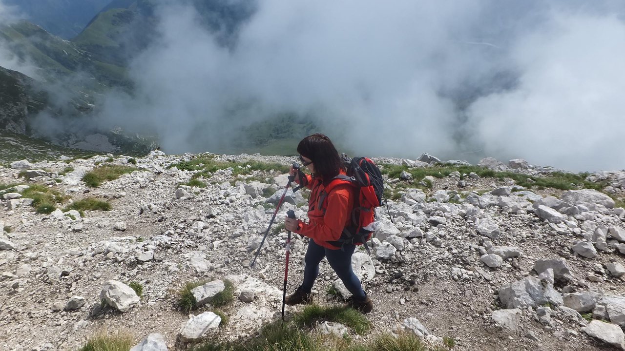 Hiking in the mountains - Julian Alps, Slovenia