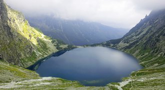 View of dark lake