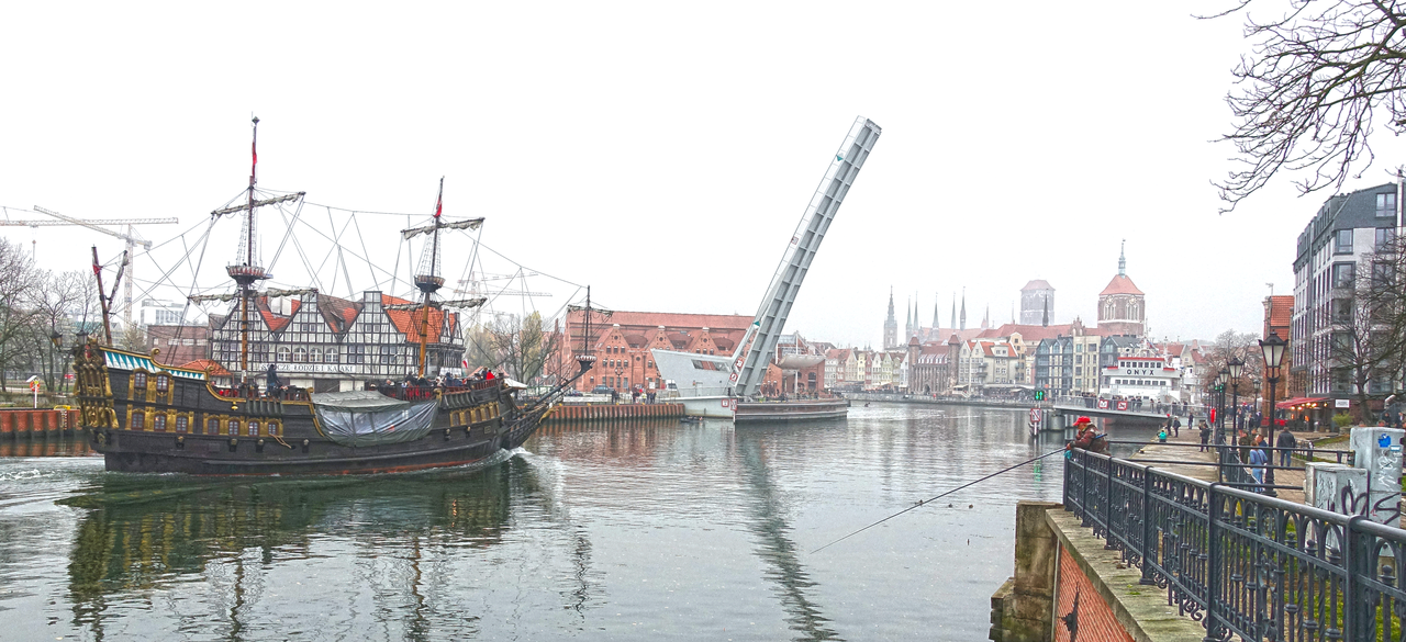 The Westerplatte water bus in Gdansk